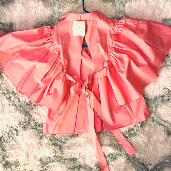 Pretty in pink Zara OPEN BACK Top - Picture 2 of 3